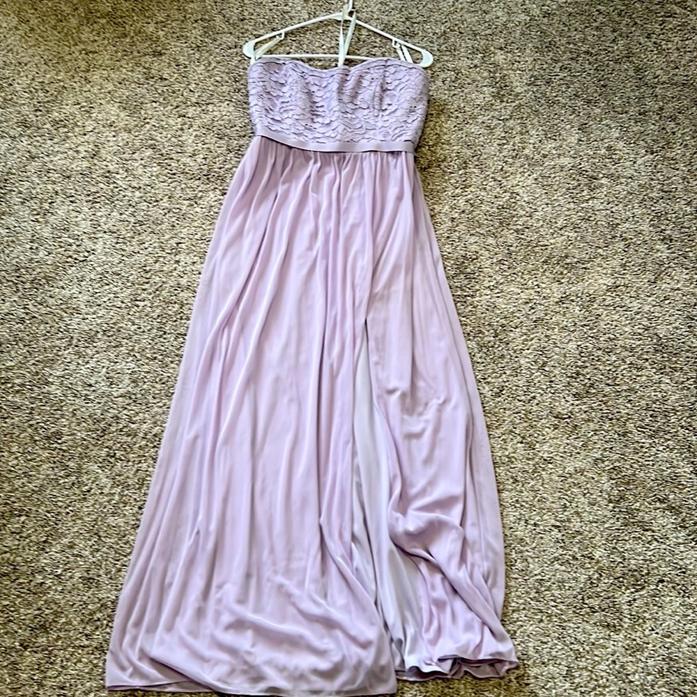 David’s Bridal Iris Strapless Dress
